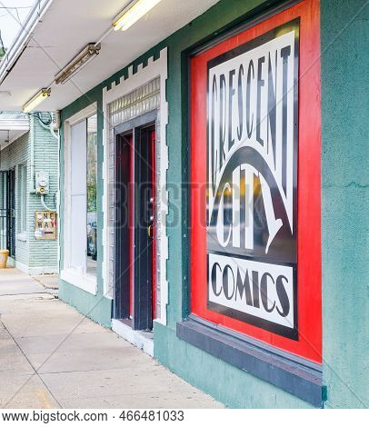 New Orleans, La - November 21: Front Angled View Of Crescent City Comics On Calhoun Street On Novemb