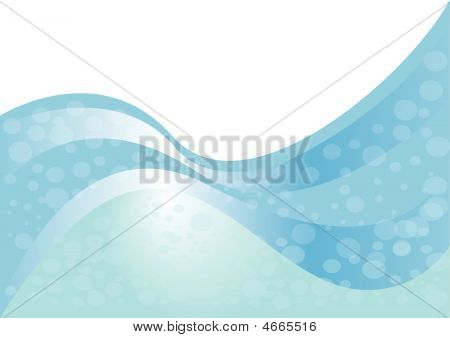 파란색과 녹색 파도 배경