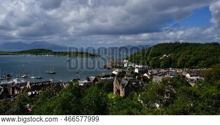 Scenery Of Kerrera Island From Oban Bay In Scotland