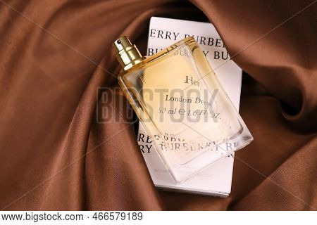 Kharkiv, Ukraine - November 3, 2021: Burberry Her - London Dream 50ml Fragrance Perfume Bottle Packs