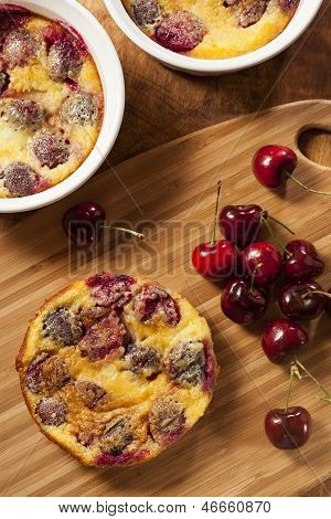 Økologiske Cherry Cobbler kage