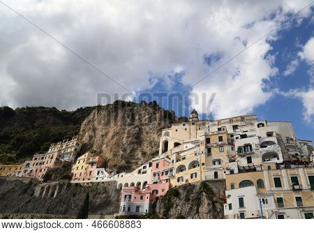 View Of Amalfi Ancient Maritime Republic, Italy. High Quality Photo
