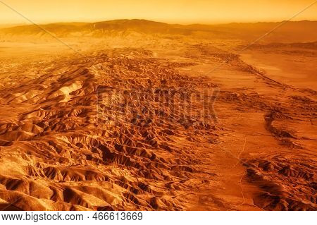 Hanford, United States - October 13 2013 : The San Andreas Vault Line Reason For So Many Earth Quake