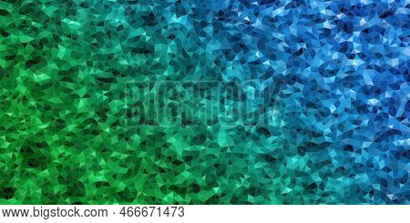 Polygonal Blue Green Mosaic Background, Creative Business Design