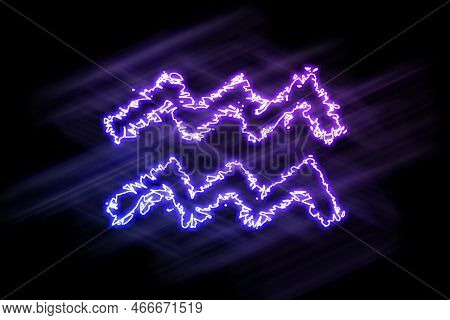 Aquarius Zodiac Sign, Violet Glow, Horoscope Astrology, Aquarius