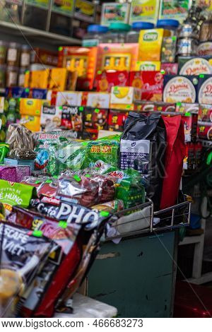 Ho Chi Minh City, Vietnam - November 10, 2022: Inside Ben Thanh Market At Saigon District 1. Vietnam