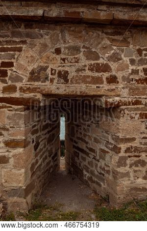 Loophole In The Old Fortress. An Ancient Loophole.