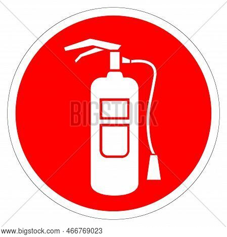 Fire Extinguisher Symbol Sign, Vector Illustration, Isolate On White Background Label. Eps10