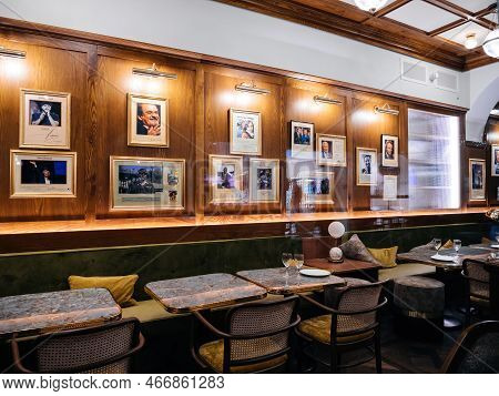 Strasbourg, France - Nov 2022: New Renovated Wing Of Maison Kammerzell 15th-century Hotel Plus A Tra