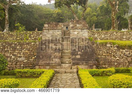 Sukuh Temple Or Candi Sukuh, Reliefs At Sukuh Temple.ancient Erotic Candi Sukuh-hindu Temple On Cent