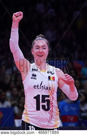 Ankara, Turkiye - June 05, 2022: Van De Vyver Jutta In Turkiye Vs Belgium Vnl Pool Match In Ankara A