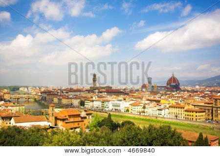 Panorama ve Florencii, Duomo a Palazzo Vecchio
