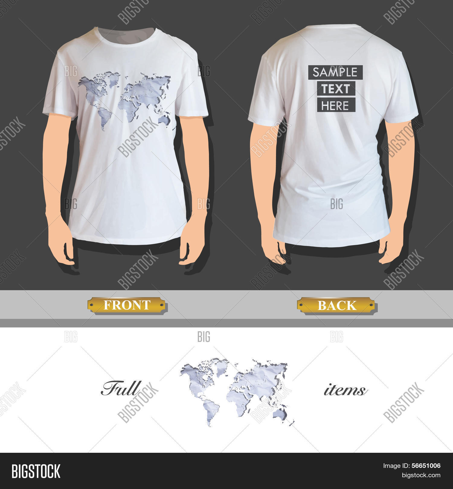 Worlds Map Printed On Vector &amp; Photo (Free Trial) | Bigstock