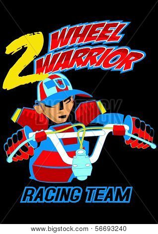 Two wheel warrior.