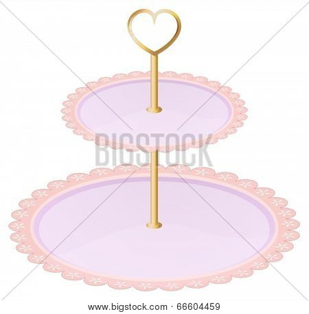 Illustration of an empty cupcake tray on a white background