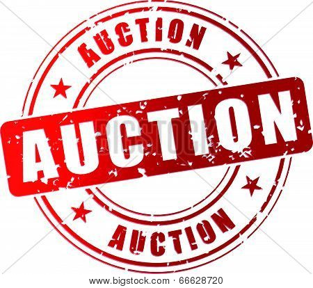 Vector Auction Stamp