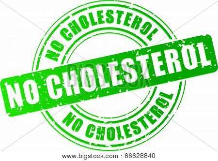 Vector Stamp No Cholesterol