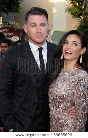 LOS ANGELES - JUN 10:  Channing Tatum, Jenna Dewan-Tatum at the 