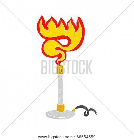 cartoon bunsen burner