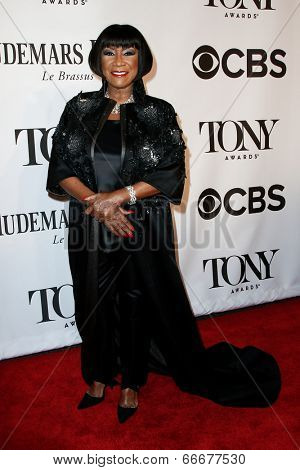 NEW YORK-JUNE 8: Singer Patti LaBelle attends American Theatre Wing's 68th Annual Tony Awards at Radio City Music Hall on June 8, 2014 in New York City.