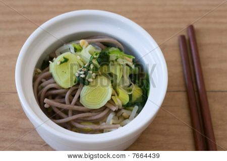 Salade japonaise de poireau