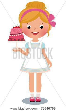 Girl With Cake