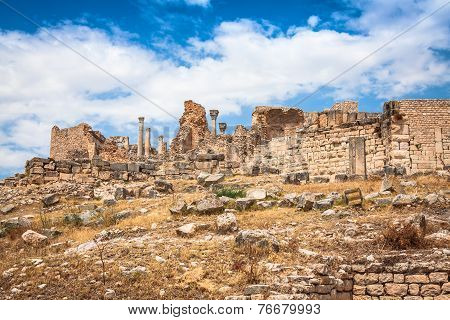 Ancient Roman City In Tunisia, Dougga