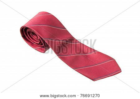 Red With Strips Business Neck Tie