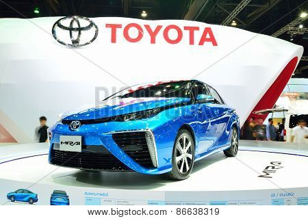 Bangkok - March 26 : Toyota Mirai, Hydrogen Engine Vehicle, On Display At 36Th Bangkok International
