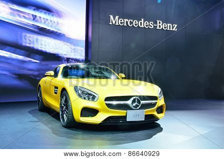 Bangkok - March 26 : Mercedes Benz Amg-gts On Display At 36Th Bangkok International Motor Show On Ma