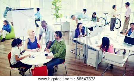 Business People Casual cooperation Cheerful Concept