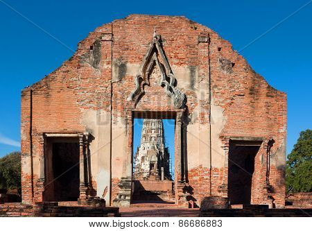 Ratburana Temple In Ayutthaya, Thailand.