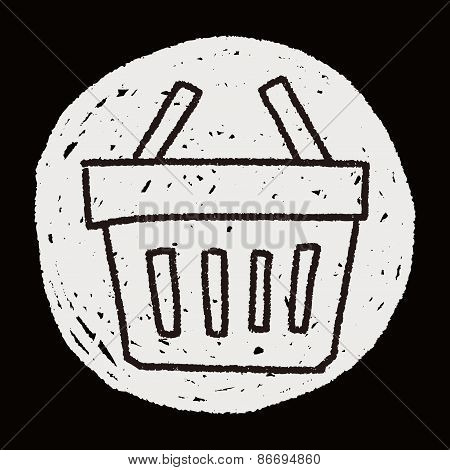 Doodle Shopping Basket