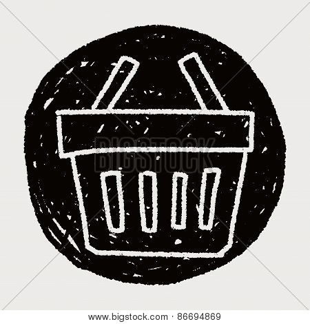 Doodle Shopping Basket