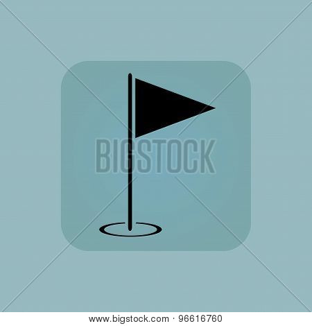 Pale blue flagstick icon