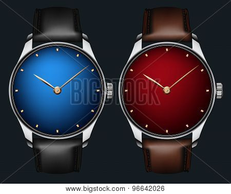 Vector Realistic Wrist Watch