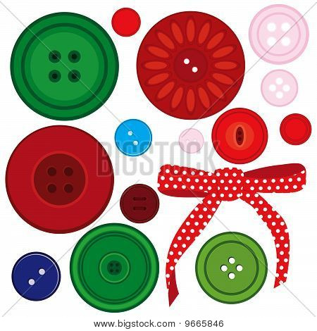 Vector conjunto de botões, elementos de design.