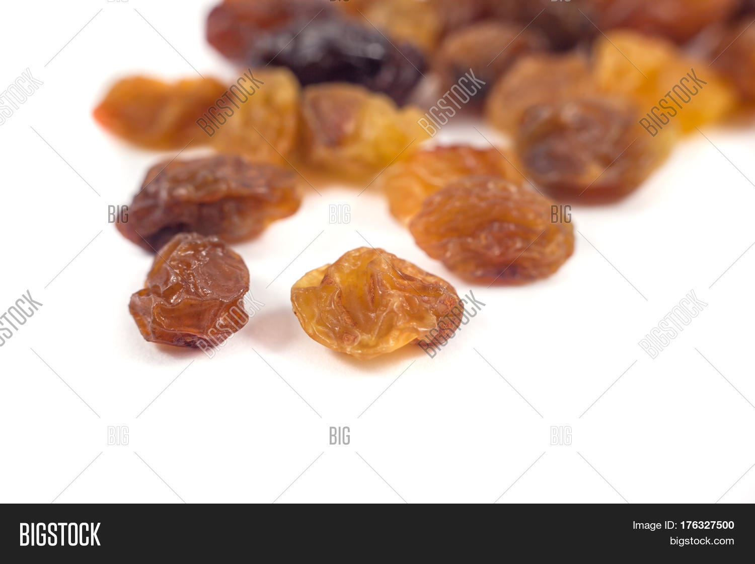 Dried Grape Raisins On Image & Photo (Free Trial) Bigstock