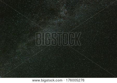 Milky Way in the night star sky. Kamchatka Peninsula.