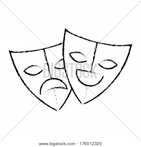 mask teather isolated icon vector illustration design