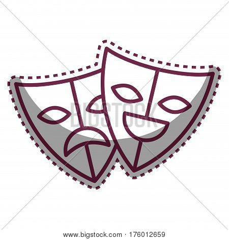 mask teather isolated icon vector illustration design