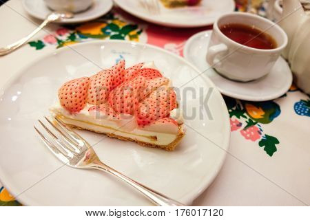 Cheesecake is a sweet dessert consisting of one or more layers. The main and thickest layer consists of a mixture of soft fresh cheese eggs and sugar.