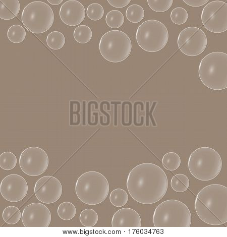 Air bubbles in porous chocolate. Place under the text