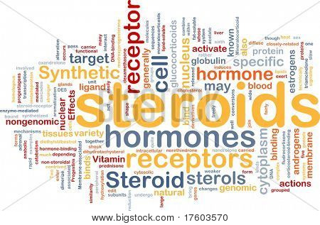 Koncepcja projekt ilustracji syntetycznych hormonów, sterydów