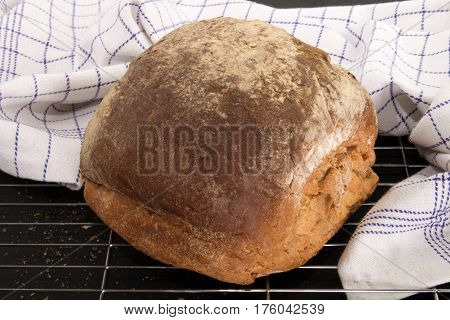 warm northern irish breakfast bap on a cooling rack