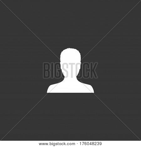 Default male avatar profile picture icon. Man photo placeholder. Vector Illustration