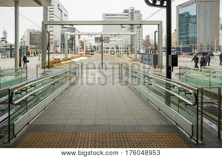 TOYAMA JAPAN - FEB 13, 2017: Gate of 