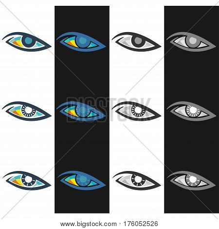 blue eye, logo, black берый, electric, techno
