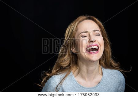 Young Woman Screaming