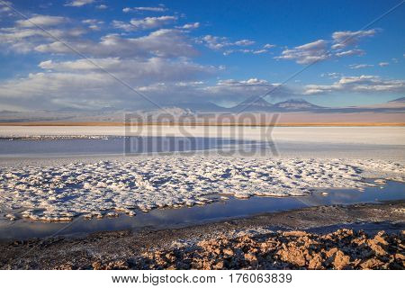 Laguna Tebinquinche Landscape In San Pedro De Atacama, Chile